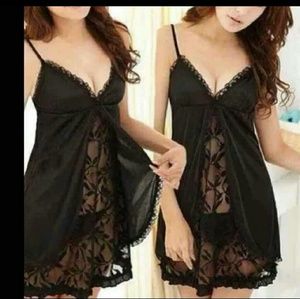 New Sexy black lace lingerie size S